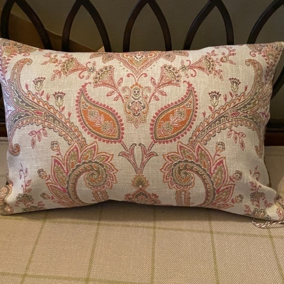Custom Made Paisley Accent Pillow Cover - Picture 2 of 3